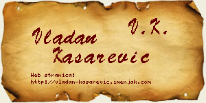Vladan Kašarević vizit kartica